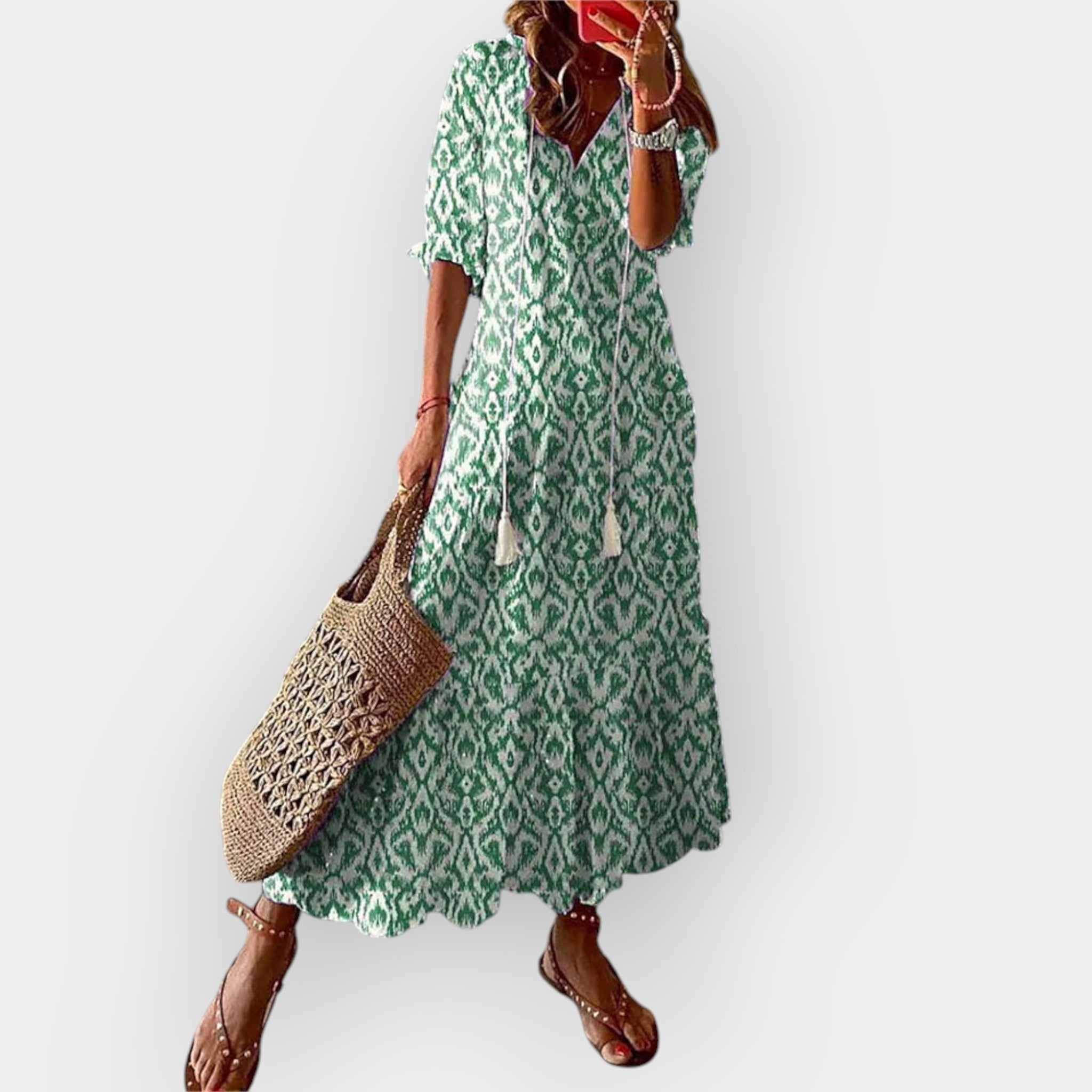 Boho Maxi Haljina s Posebnim Šarmom