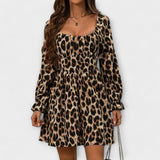 Catarina - Kratka haljina s leopard printom