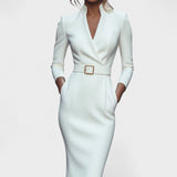 Inês - Elegantne Vööga Kleid