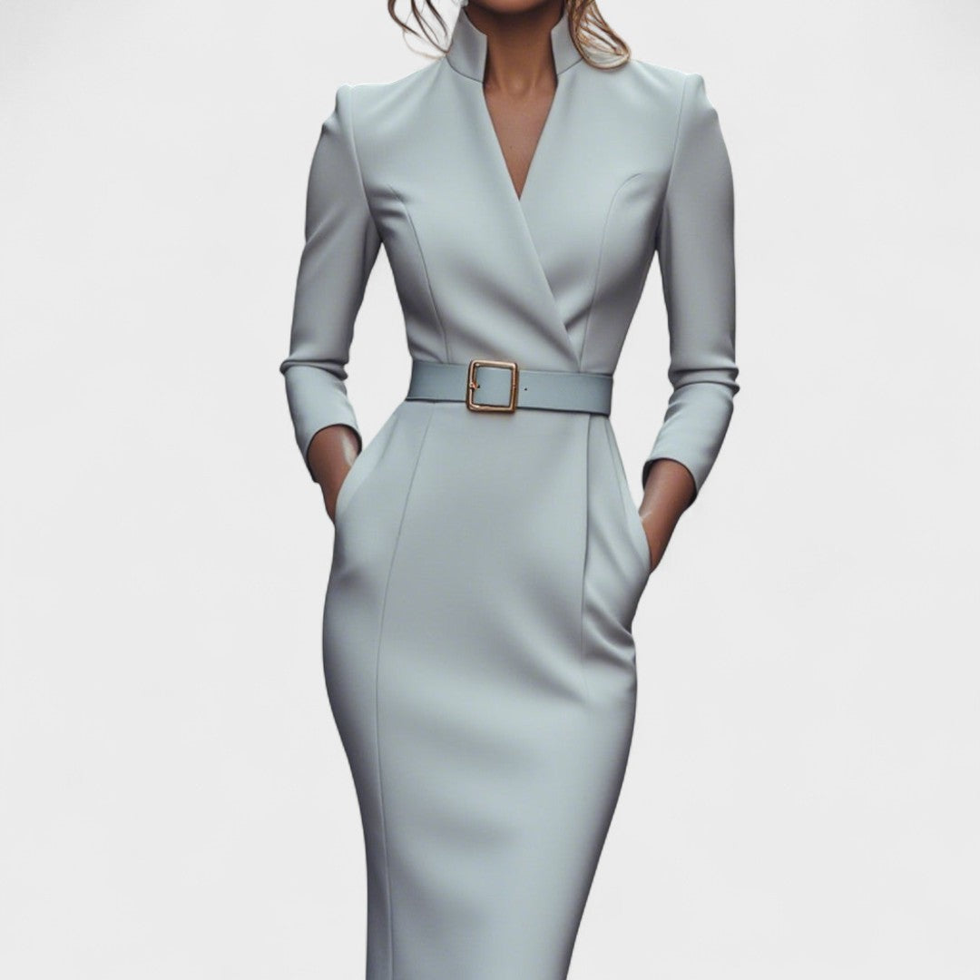 Inês - Elegantne Vööga Kleid