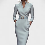 Inês - Elegantne Vööga Kleid
