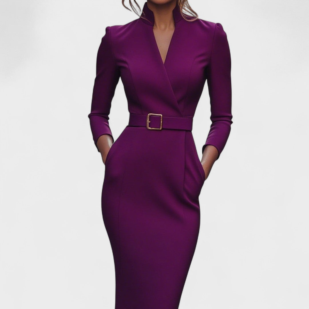 Inês - Elegantne Vööga Kleid