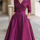 Lina – Satin Midi Dress