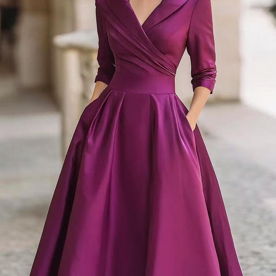 Lina – Satin Midi Dress