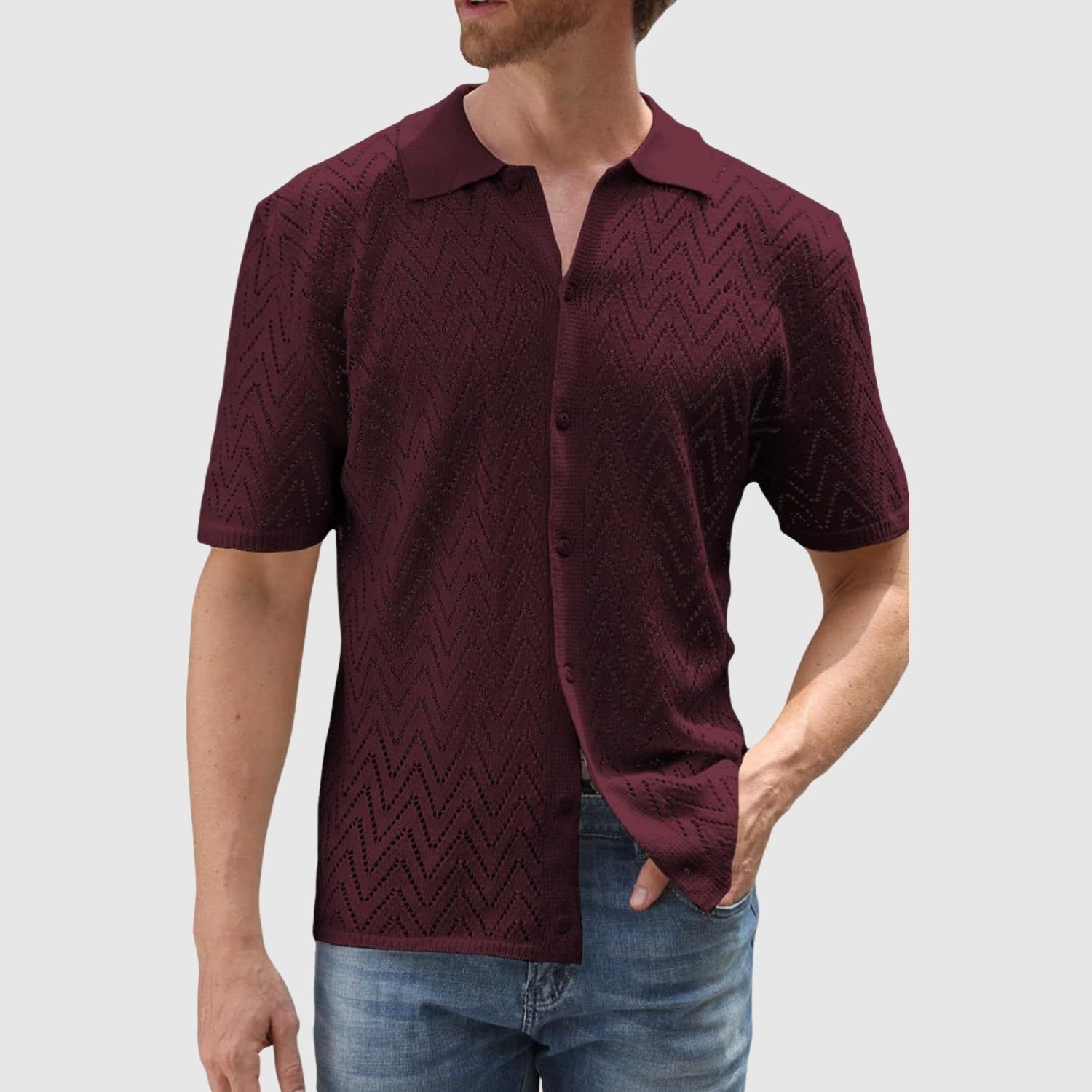 Árpád | Moderna elegantna majica s uzorkom