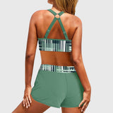 Janelle - Bikinij s visokim strukom i rebrastim uzorkom