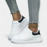 Noémi | Minimalistic White Sports Sneakers