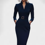 Inês - Elegantne Vööga Kleid