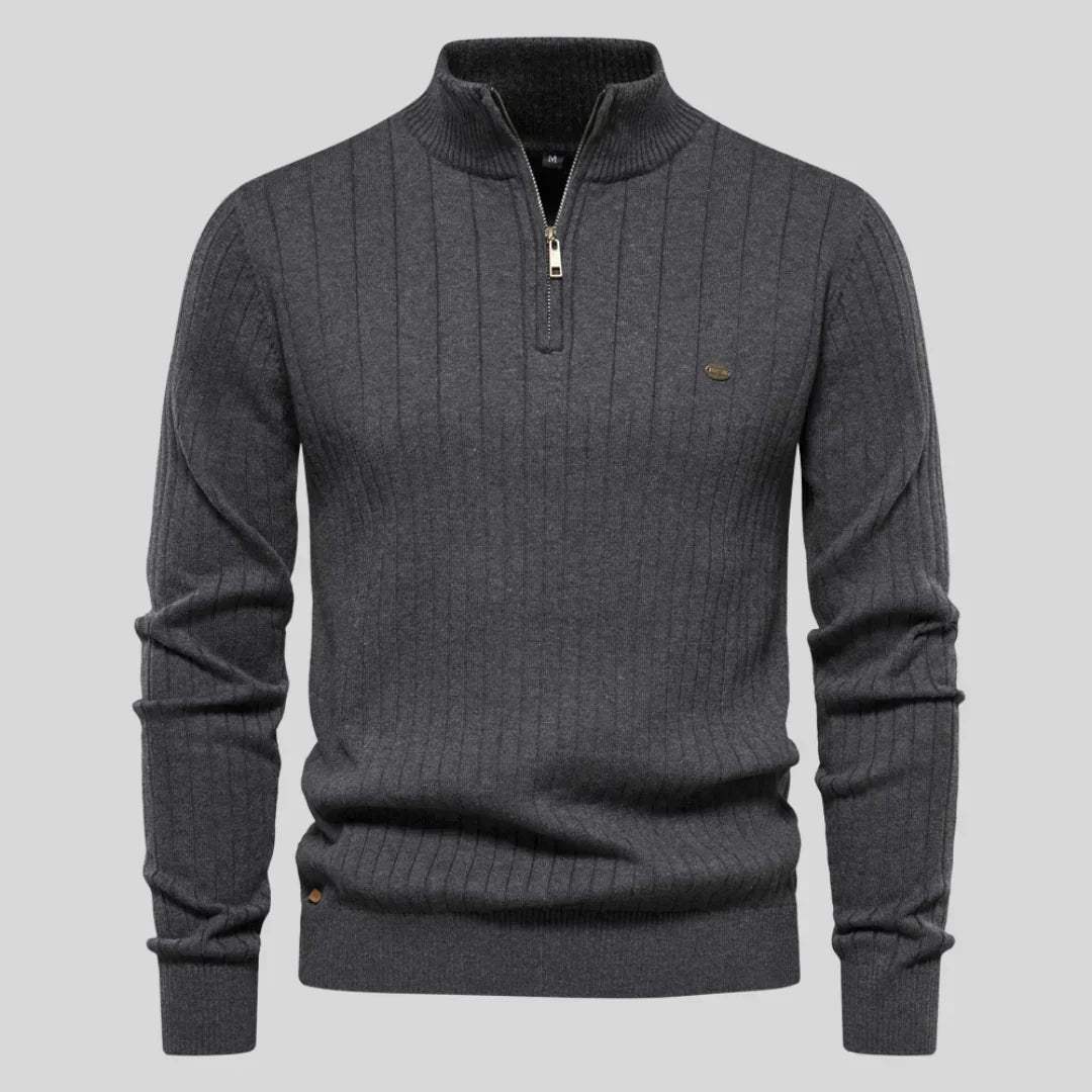 Botond | Elegantní a pohodlný zipový svetr