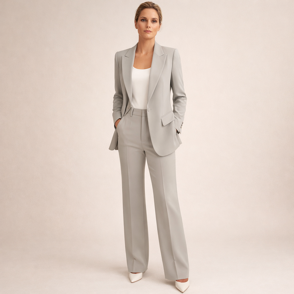Vanessa | Elegantni komplet s hlačama širokih nogavica