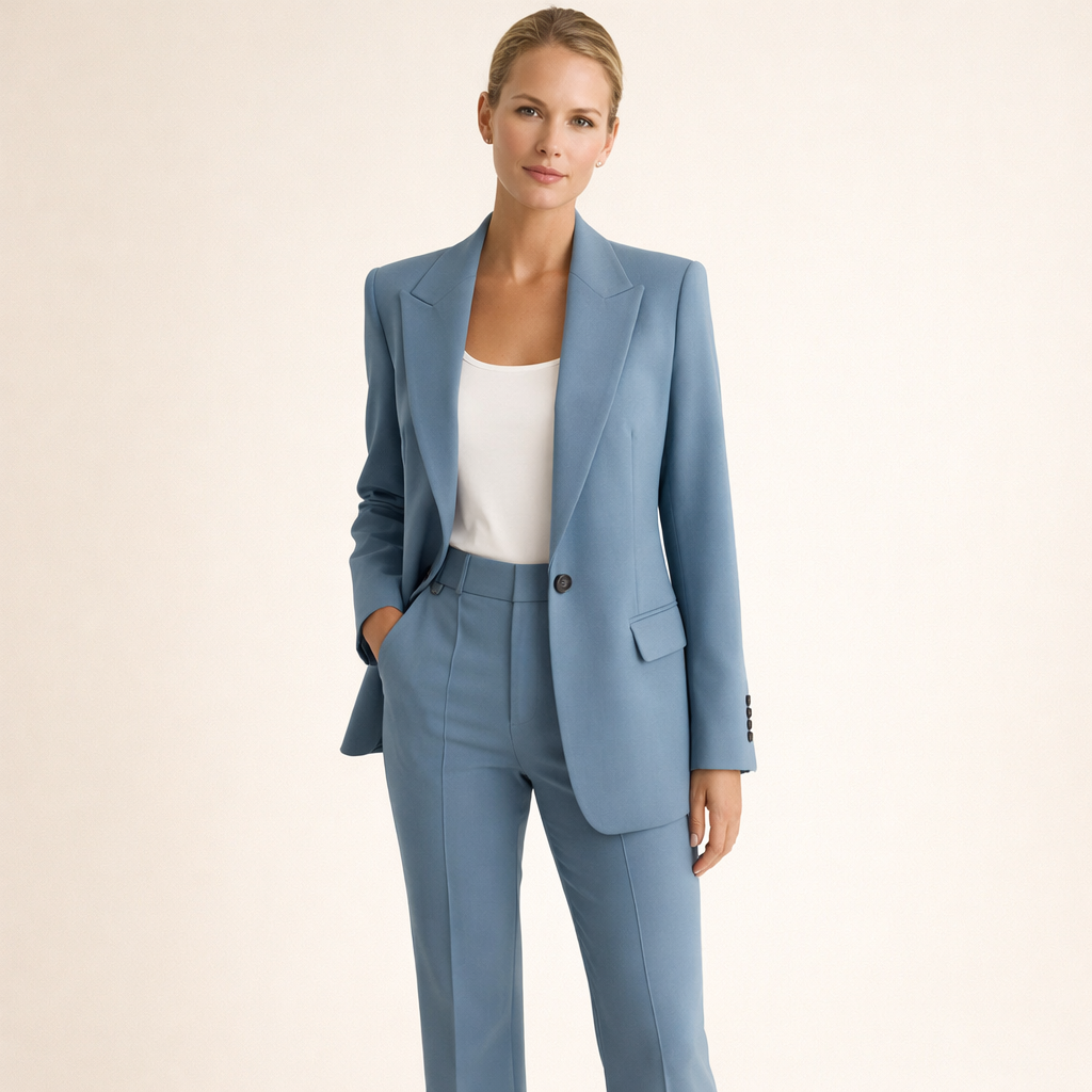 Vanessa | Elegantni komplet s hlačama širokih nogavica