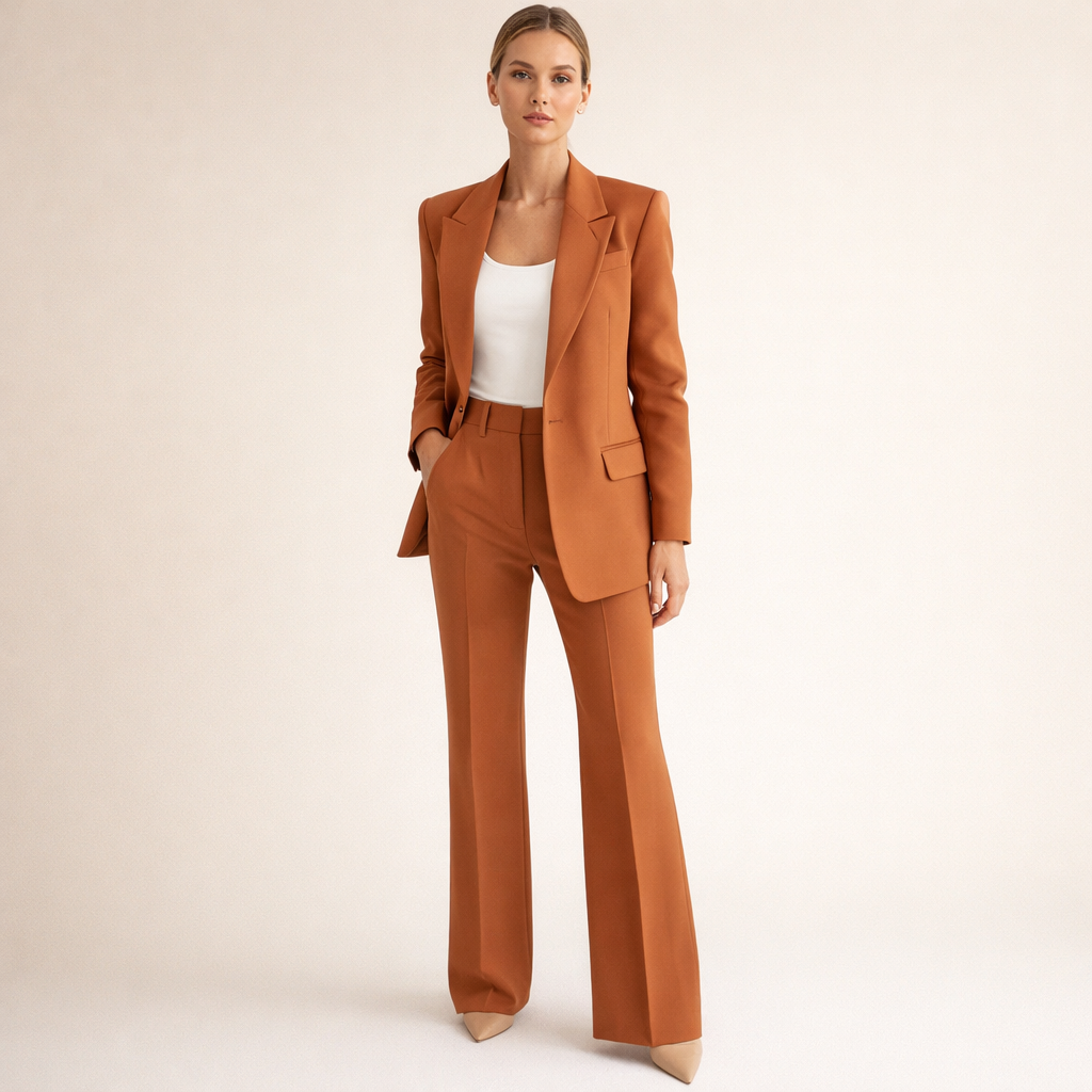Vanessa | Elegantni komplet s hlačama širokih nogavica