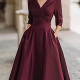Lina – Satin Midi Dress