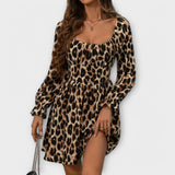 Catarina - Kratka haljina s leopard printom