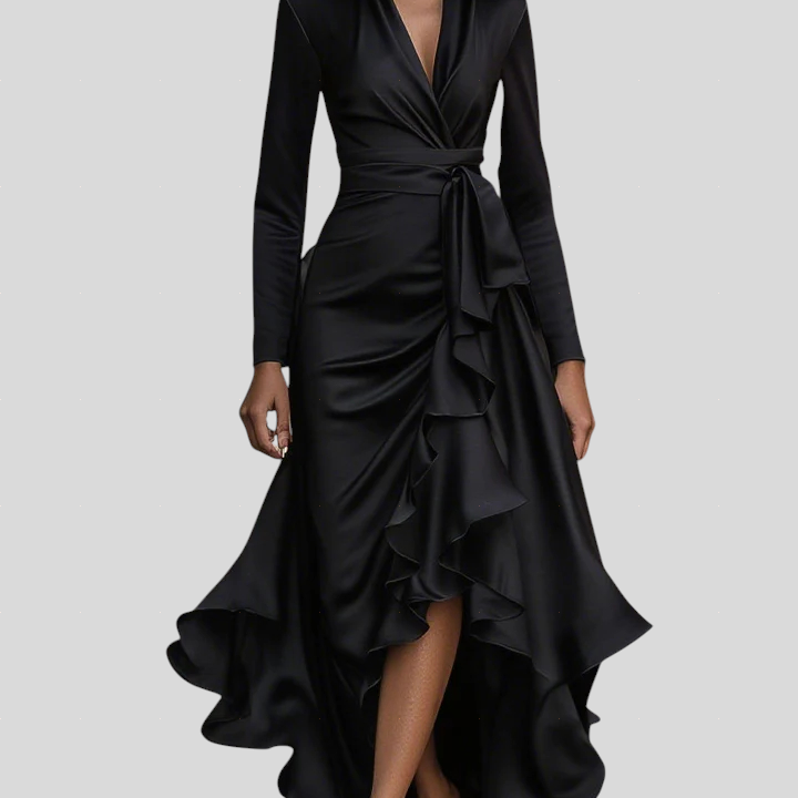 Moretti – Elegantna duga haljina od satena