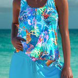 Trudy – Elegantni tankini s učinkom ravnog trbuha i odgovarajućim kratkim hlačama