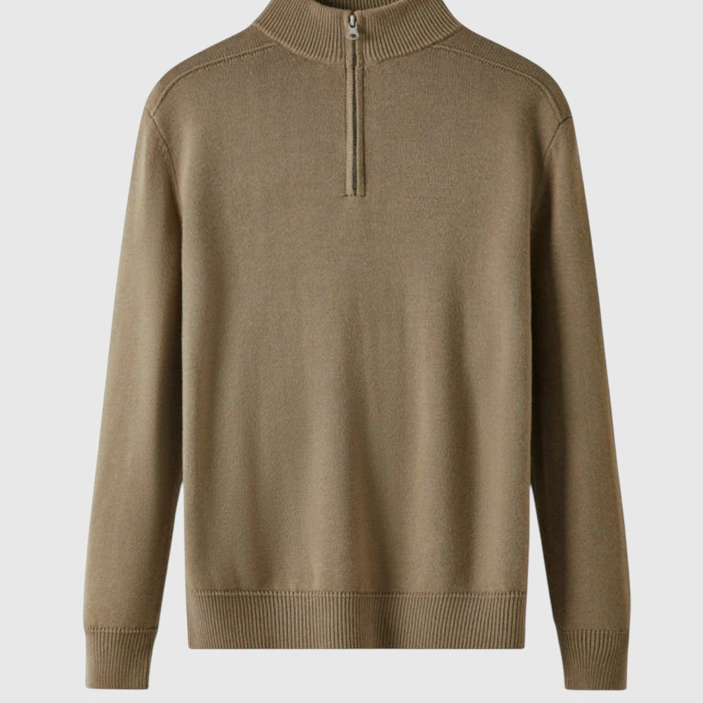 Jenő | Merino Wool Zip Sweater