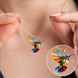 Eha - Prekrasna Ogrlica s Kolibri Motifom