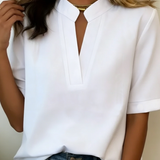 Margaux | Elegantna bluza s V-izrezom i zlatnim detaljima