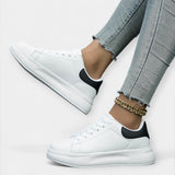 Noémi | Minimalistic White Sports Sneakers