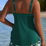 Laluna® | Tankini Prugasti s Dv dijelovima Plažnim Hlačicama