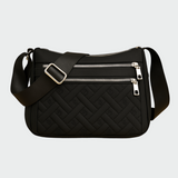 Jazmin | Crna ženska torba sa quilted dizajnom za nošenje preko ramena