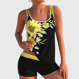 Flor – Cvjetni tankini s kratkim hlačama, efekt ravnog trbuha