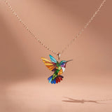 Eha - Prekrasna Ogrlica s Kolibri Motifom
