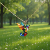 Eha - Prekrasna Ogrlica s Kolibri Motifom