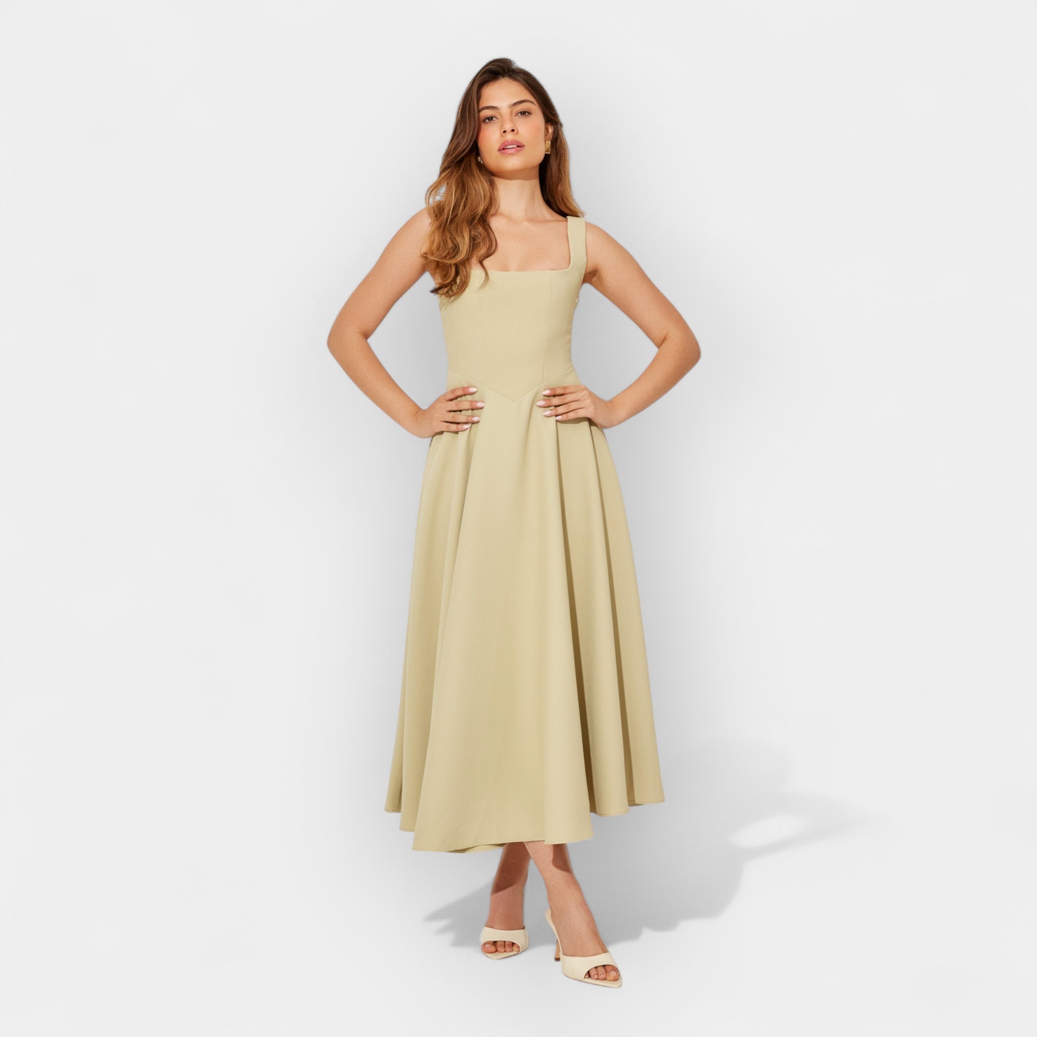 A-Line Midi Dress