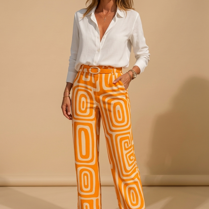 Camille | Elegantni Set Bluza - Remen