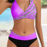 Mona - Printani Bikini u Toplim Nijansama