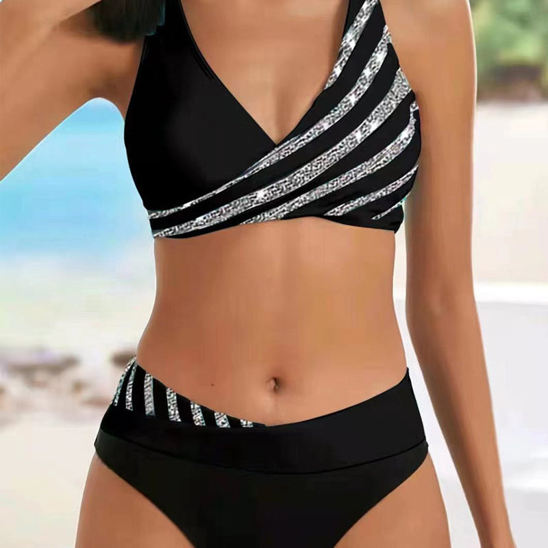 Mona - Printani Bikini u Toplim Nijansama
