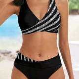 Mona - Printani Bikini u Toplim Nijansama