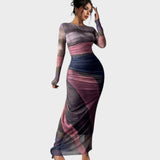 Amélia - Duga haljina s dugim rukavima