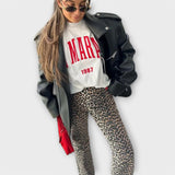 Rozalija - Vintage traperice s leopard uzorkom