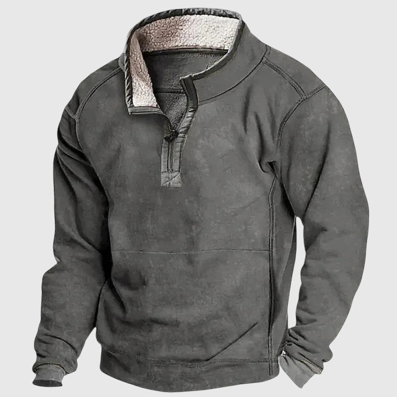 Dániel | Muški fleece pulover sa zipom