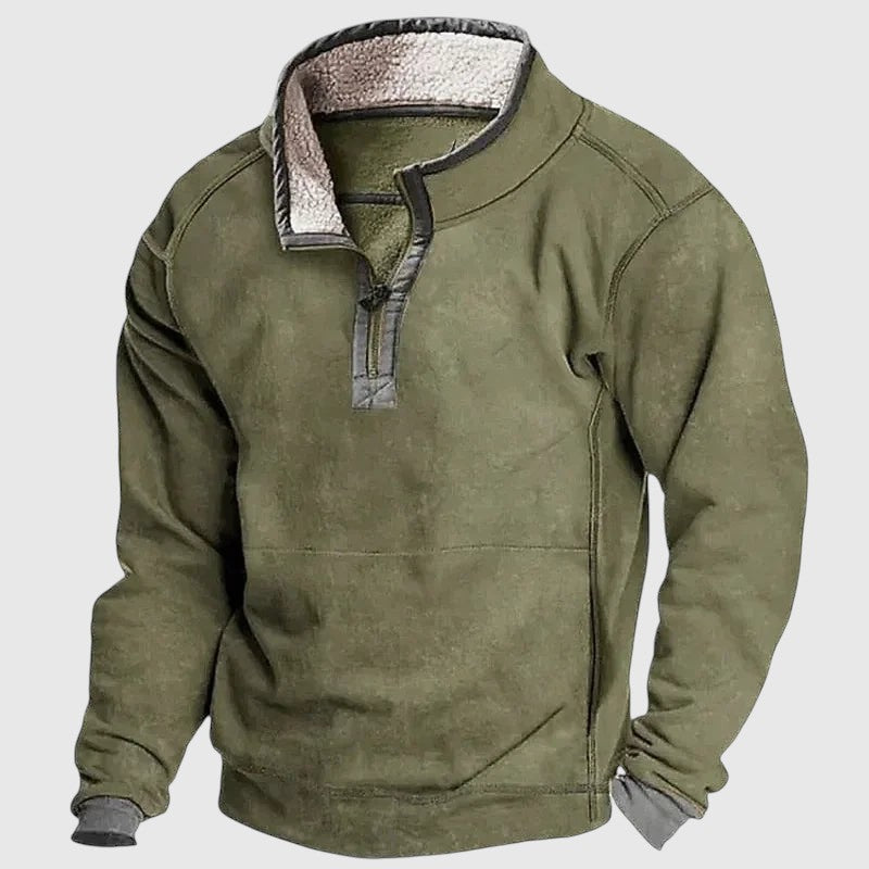 Dániel | Muški fleece pulover sa zipom