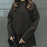 Velara - Pleteni Set - Oversize Pulover + Minica