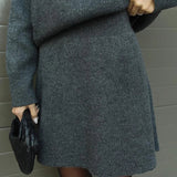 Velara - Pleteni Set - Oversize Pulover + Minica