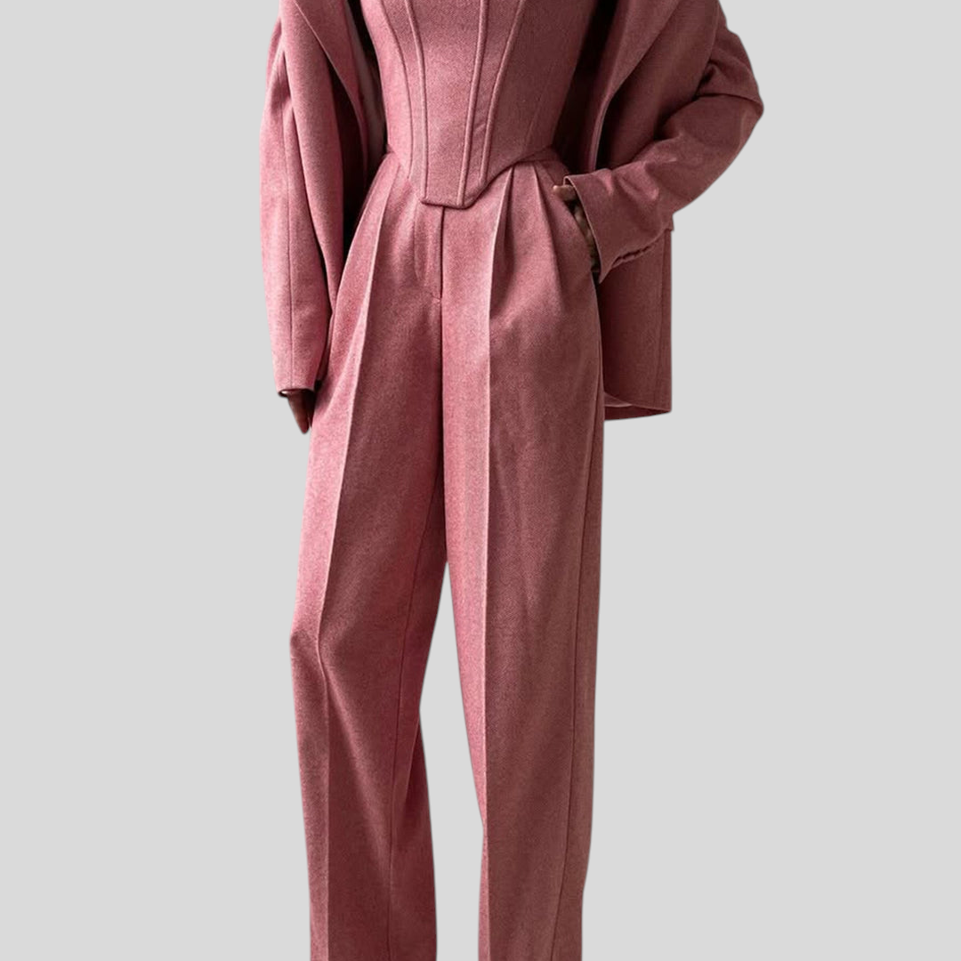 Dolce - Trodijelni Set S Dvorednim Blazerom