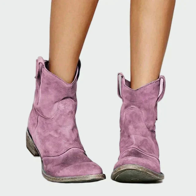 Móna | Vintage Velour Women's Boots