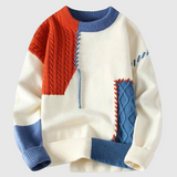 Jordán | Pleteni pulover s uzorkom patchwork