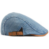 Bloom™ | Premium Denim Flat Cap – Bezvremenski stil i svakodnevna udobnost
