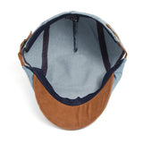 Bloom™ | Premium Denim Flat Cap – Bezvremenski stil i svakodnevna udobnost
