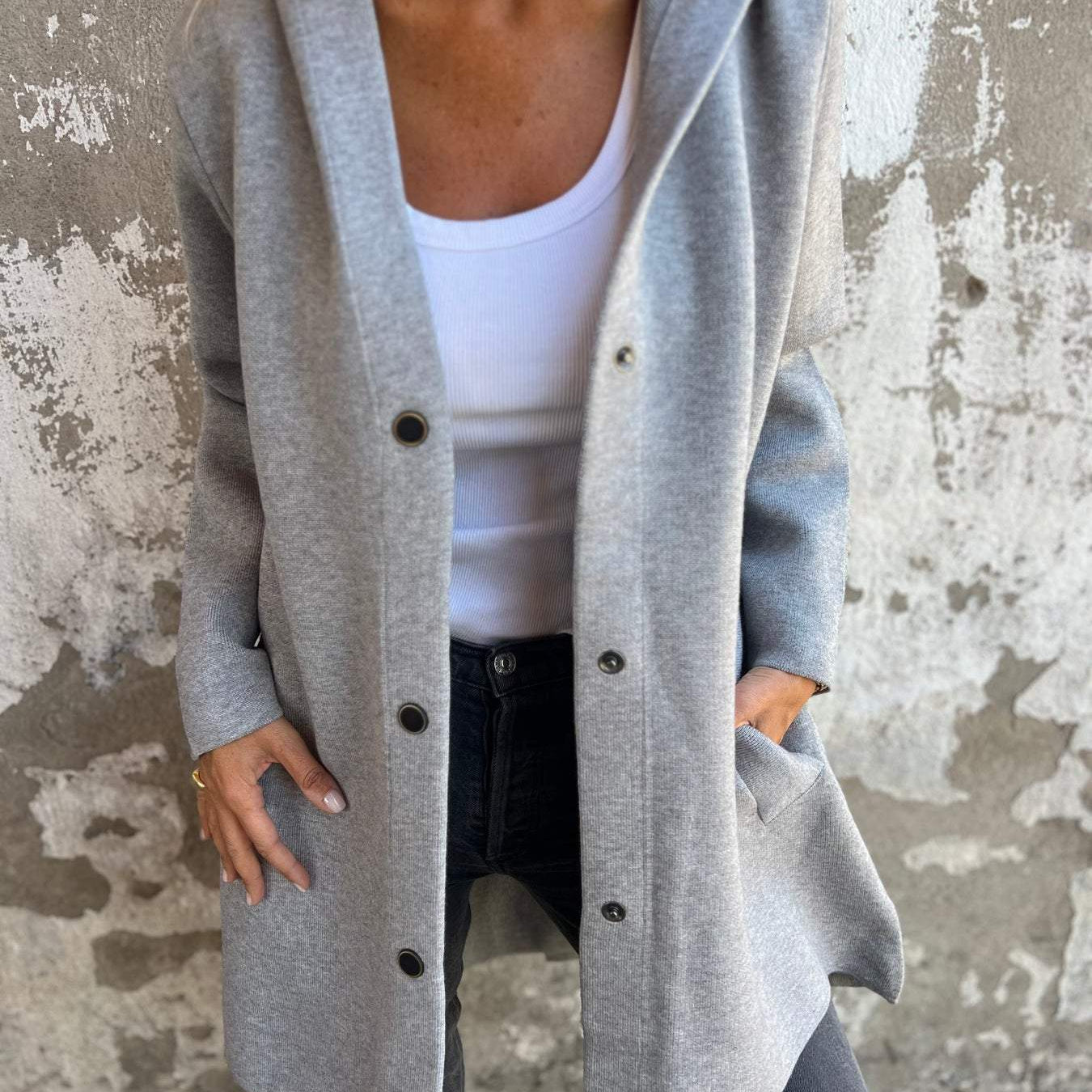 Lucija - Casual Cardigan s Kapuljačom