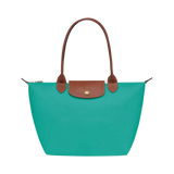 Longchamp - Velika Le Pliage Torba, Tirkizna