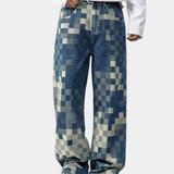 Muške Traperice s Pixel Efektom