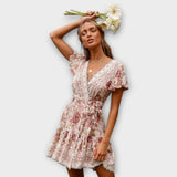 Adélia - Kratka Boho Haljina