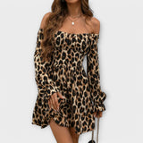 Catarina - Kratka haljina s leopard printom